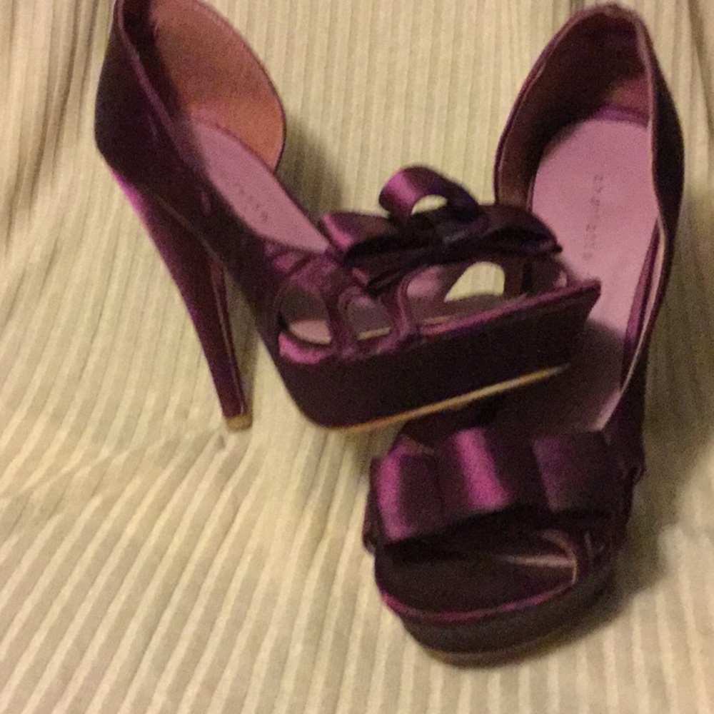 Plum colored Charlotte Russe dress shoes